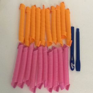 Magic No Heat Hair Care Spiral Long Hair 20pc with Styling Hook